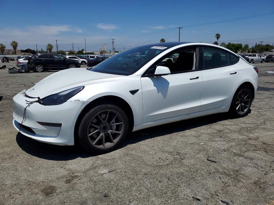 2023 Tesla VIN 5YJ3E1EAXPF566152 COPART salvage auction — FRONT END, Salvage Title, sold $7,000 on 2026-07-30 (photo 1)
