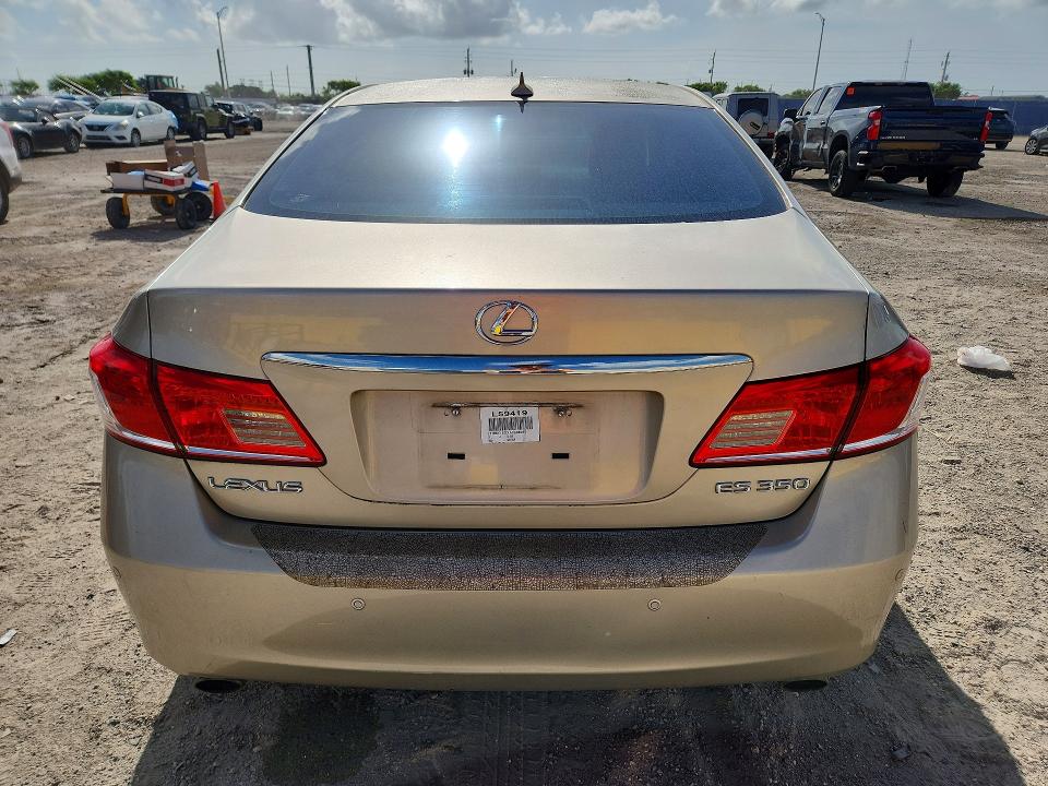 2010 Lexus Es 350 VIN JTHBK1EGXA2408265 COPART salvage auction — REAR END, Fl - Certificate Of Title, sold $850 on 2026-07-22 (photo 6)