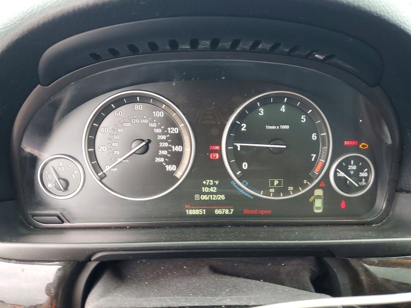 2014 BMW 5er VIN WBA5A5C56ED505111 COPART salvage auction — MECHANICAL, Oh - Certificate Of Title, sold $500 on 2026-07-24 (photo 9)