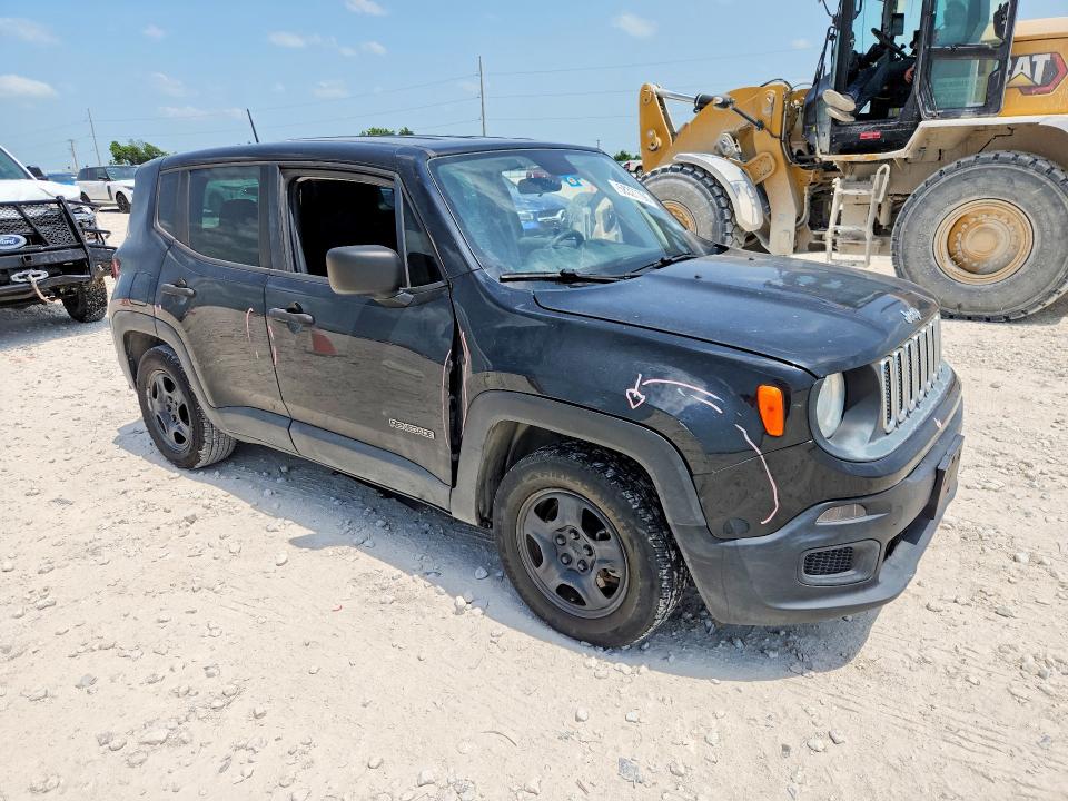 2018 Jeep Renegade VIN ZACCJAAHXJPH06487 COPART salvage auction — REAR END, Tx - Salvage Vehicle Title, sold $1,850 on 2026-07-23 (photo 4)