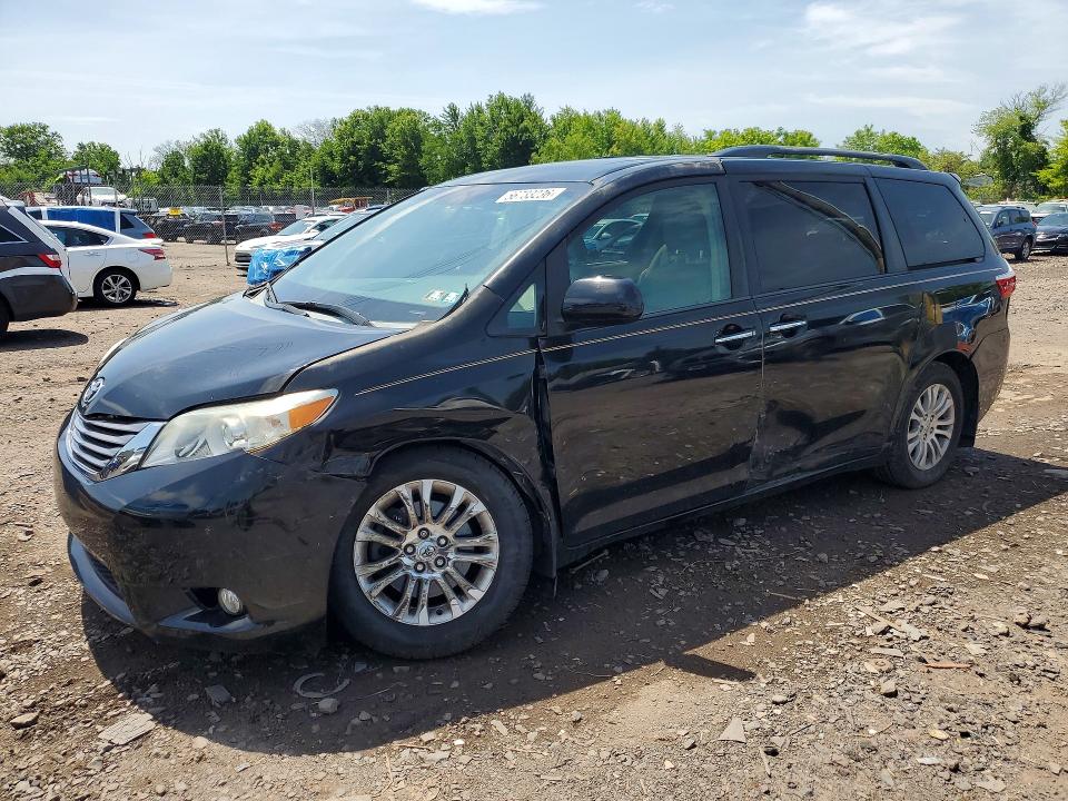 2015 Toyota VIN 5TDYK3DC8FS604307 COPART salvage auction — FRONT END, Pa - Certificate Of Salvage, sold $6,000 on 2026-07-22 (photo 1)