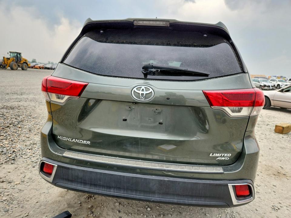 2019 Toyota Highlander VIN 5TDDZRFH6KS918506 COPART salvage auction — FRONT END, Co - Public - Salvage Title, sold $12,600 on 2026-07-09 (photo 6)
