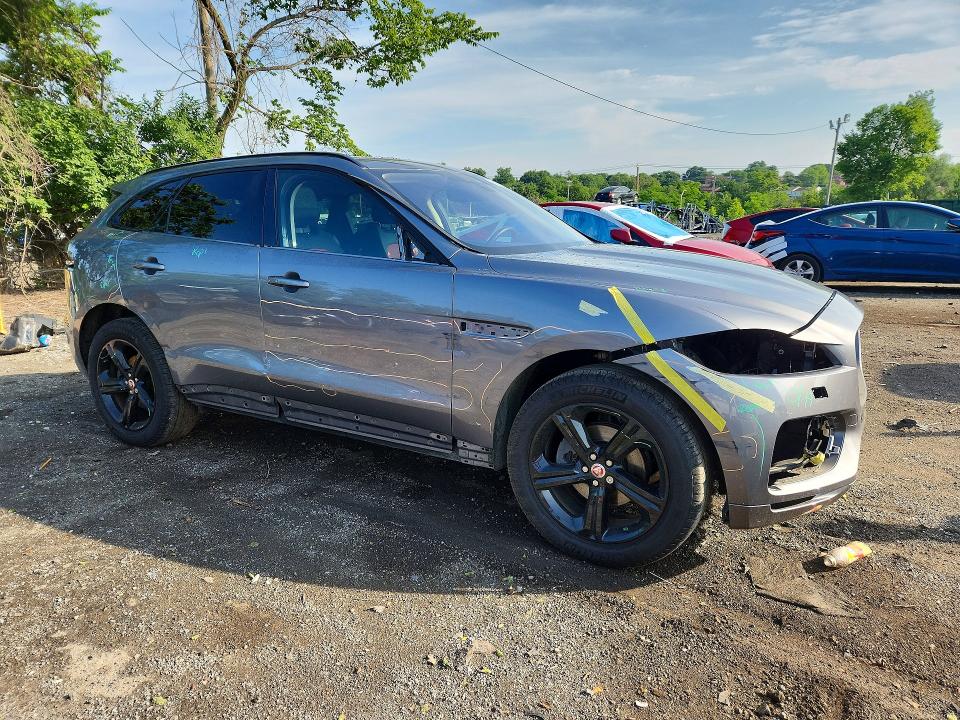 2020 Jaguar F-pace VIN SADCP2FX3LA618232 COPART salvage auction — FRONT END, Md - Cert Of Salvage > 75% Damage, sold $5,500 on 2026-07-07 (photo 4)