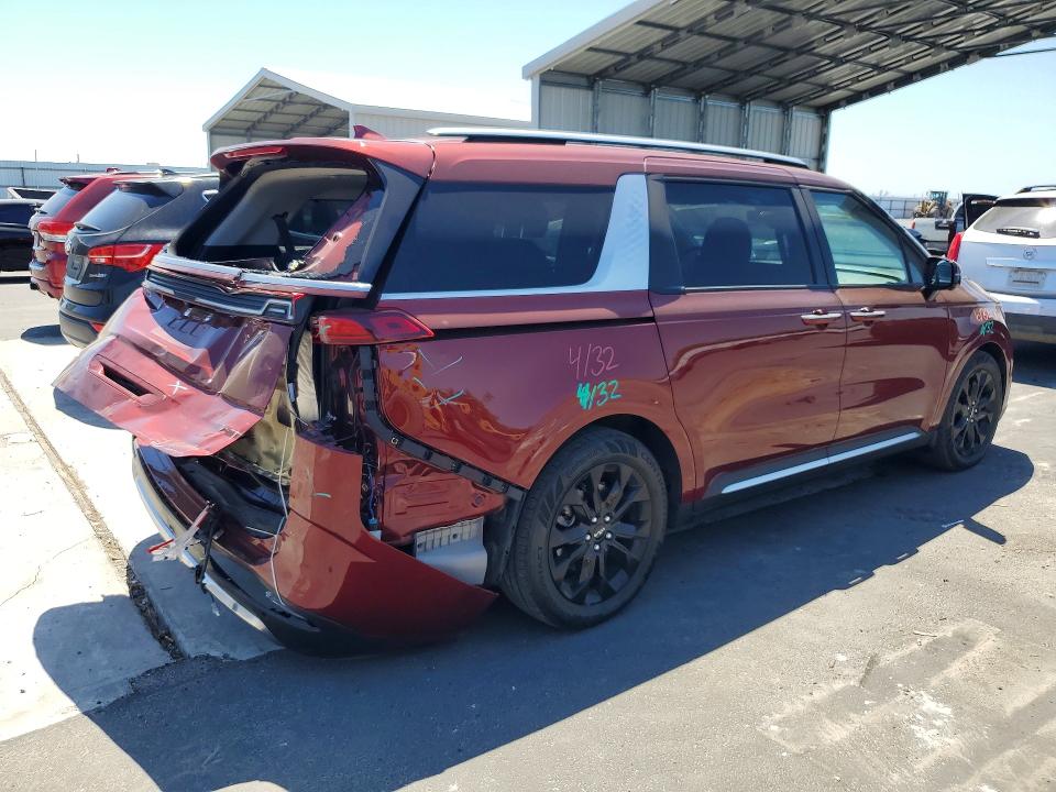 2024 Kia Carnival VIN KNDNE5H32R6424003 COPART salvage auction — REAR END, Ca - Salvage Certificate, sold $13,300 on 2026-07-02 (photo 3)