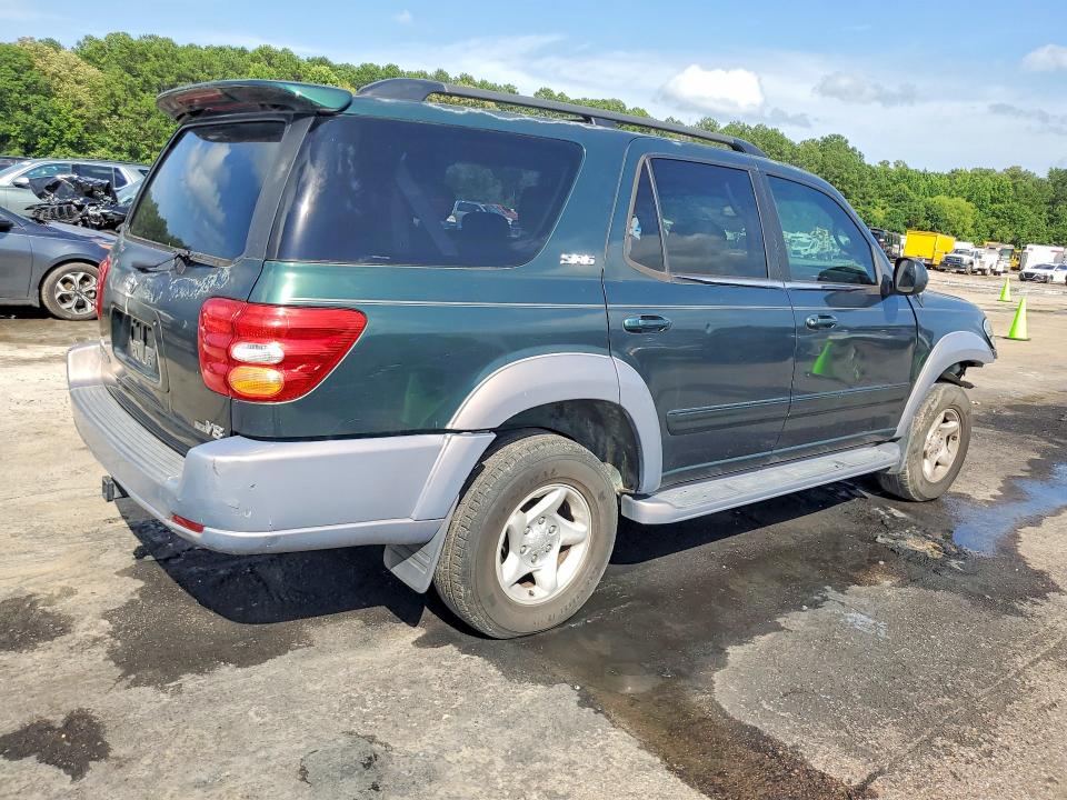 2001 Toyota VIN 5TDZT34A11S022803 COPART salvage auction — FRONT END, MS - CERT OF TITLE-SALVAGED, sold $1,050 on 2026-07-31 (photo 3)