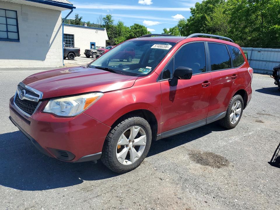 2015 Subaru Forester VIN JF2SJAGC1FH572640 COPART salvage auction — FRONT END, Pa - Certificate Of Salvage, sold $575 on 2026-07-14 (photo 1)