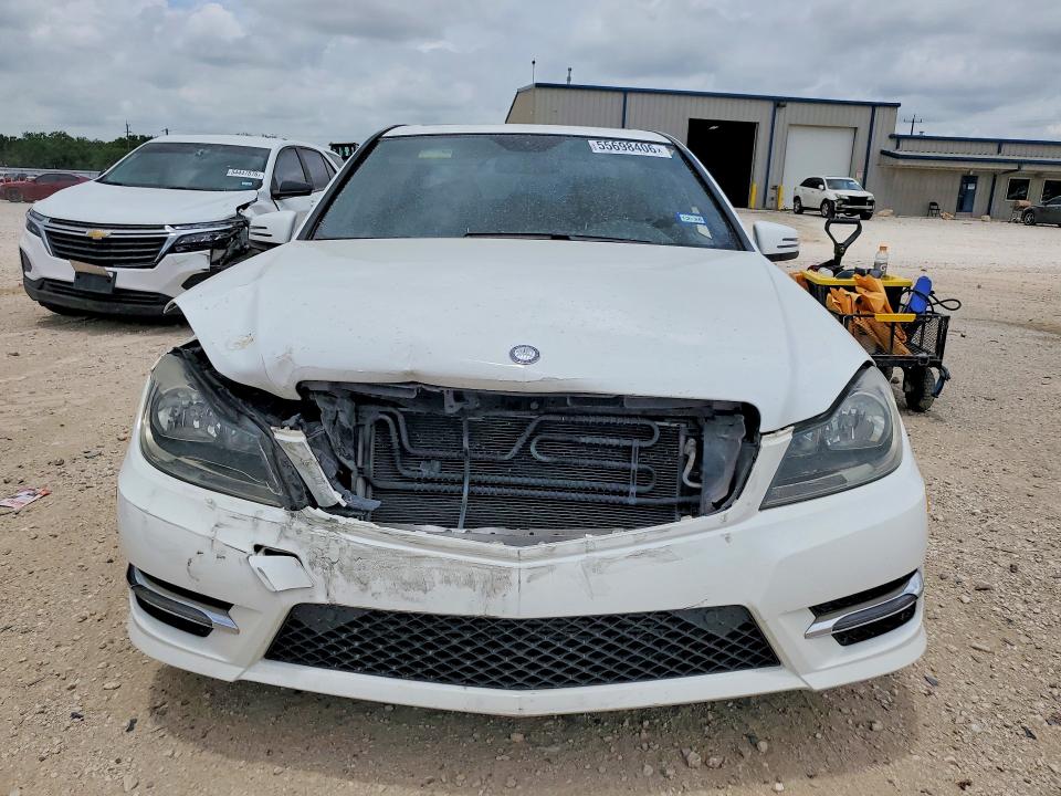 2014 Mercedes-benz C-klasse VIN WDDGF4HB0ER313195 COPART salvage auction — FRONT END, Tx - Salvage Vehicle Title, sold $975 on 2026-07-23 (photo 5)