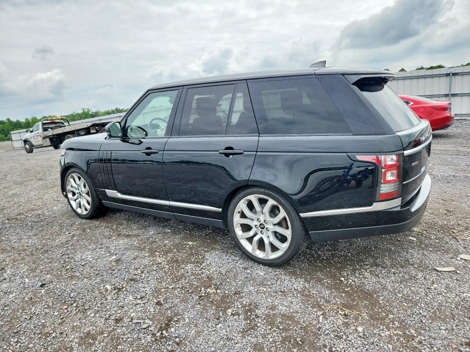 2017 Land rover RANGE ROVER VIN SALGS2FE9HA361281 COPART salvage auction — FRONT END, Va - Cert Of Title - Salvage, sold $6,100 on 2026-07-22 (photo 2)