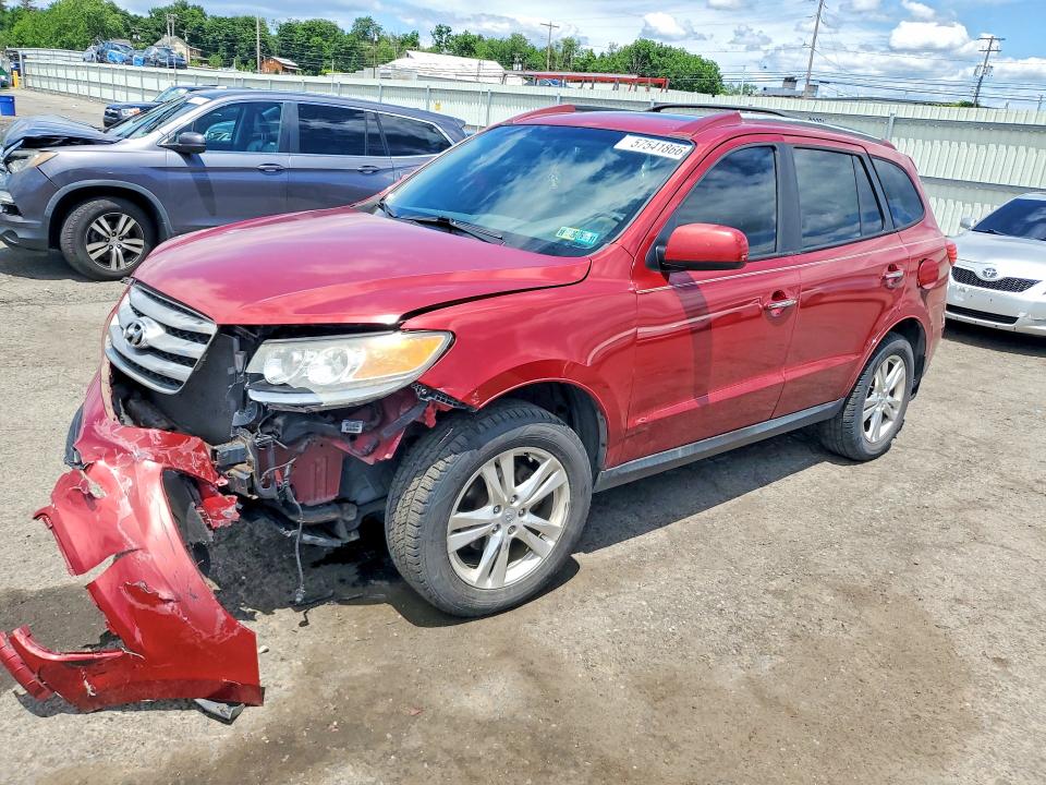 2016 Hyundai Santa fe VIN 5XYZKDAG5CG165660 COPART salvage auction — FRONT END, Pa - Certificate Of Salvage, sold $1,700 on 2026-07-17 (photo 1)