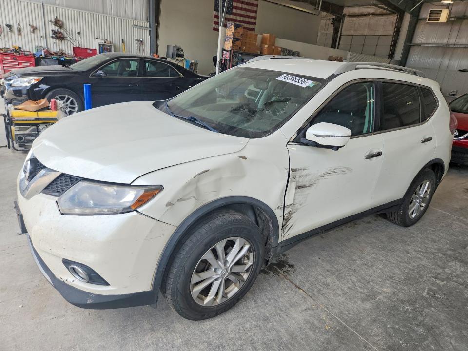 2016 Nissan Rogue VIN KNMAT2MV3GP675226 COPART salvage auction — FRONT END, Ne - Cert Of Title-Salvage, sold $1,600 on 2026-07-14 (photo 1)