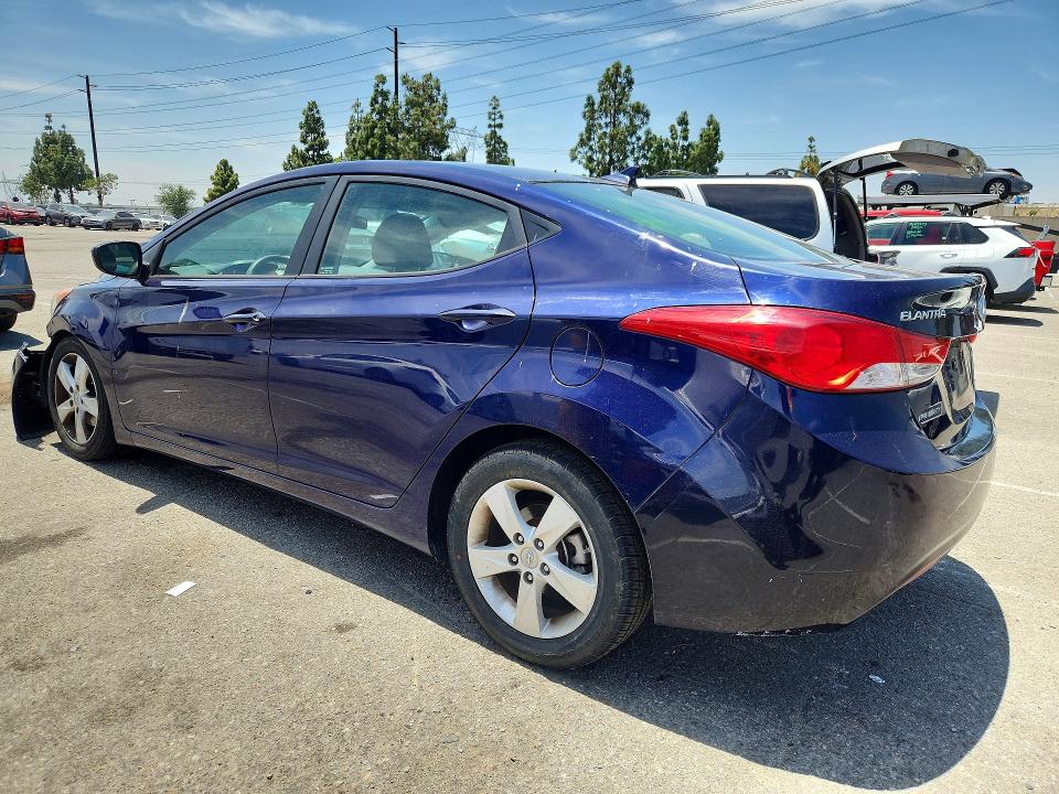 2013 Hyundai Elantra VIN 5NPDH4AEXDH336758 COPART salvage auction — FRONT END, Ca - Salvage Certificate, sold $950 on 2026-07-02 (photo 2)