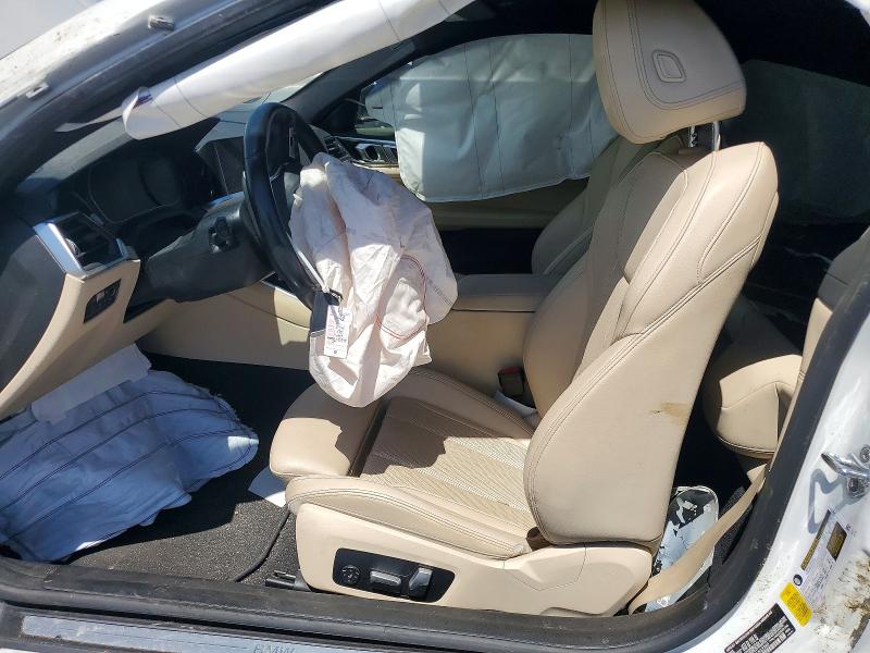 2022 BMW 4er VIN WBA53AP09NCK33340 COPART salvage auction — SIDE, Ca - Salvage Certificate, sold $6,900 on 2026-07-27 (photo 7)