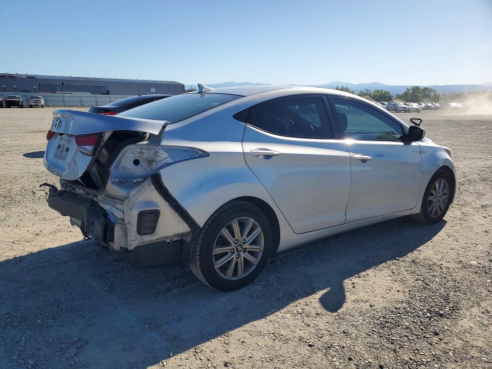2015 Hyundai Elantra VIN KMHDH4AE2FU229448 COPART salvage auction — REAR END, Ca - Salvage Certificate, sold $750 on 2026-07-02 (photo 3)