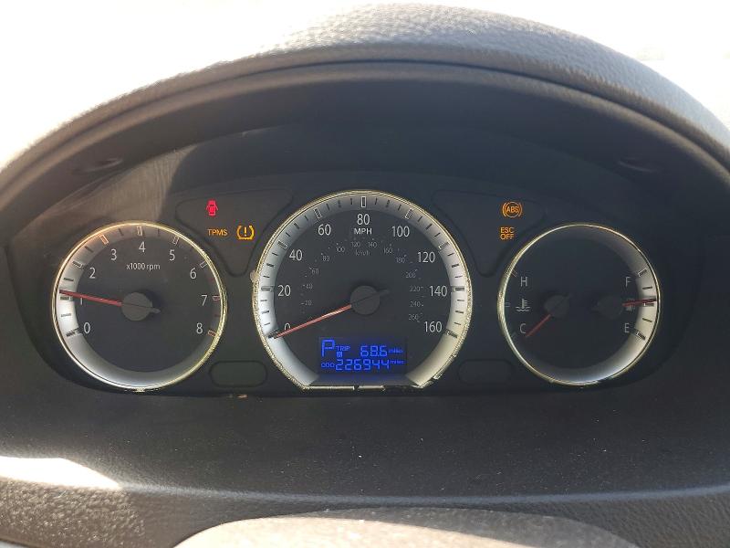 2009 Hyundai Sonata VIN 5NPET46C89H498308 COPART salvage auction — SIDE, Oh - Cert Of Title-Salvage, sold $300 on 2026-07-08 (photo 9)