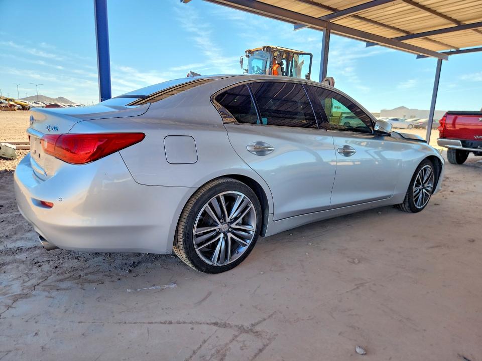 2014 Infiniti VIN JN1AV7AP5EM691720 COPART salvage auction — FRONT END, Az - Cert Of Title - Salvage, sold $175 on 2026-07-23 (photo 3)