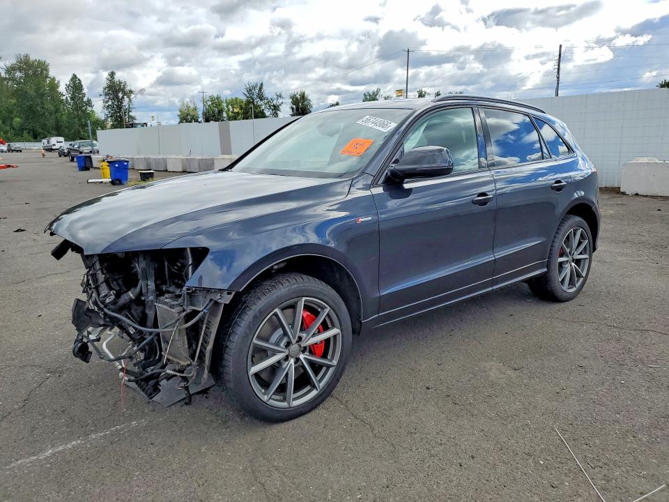 2017 Audi Sq5 VIN WA1CCAFP5HA002132 COPART salvage auction — FRONT END, Or - Salvage Title Certificate, sold $2,500 on 2026-07-29 (photo 1)