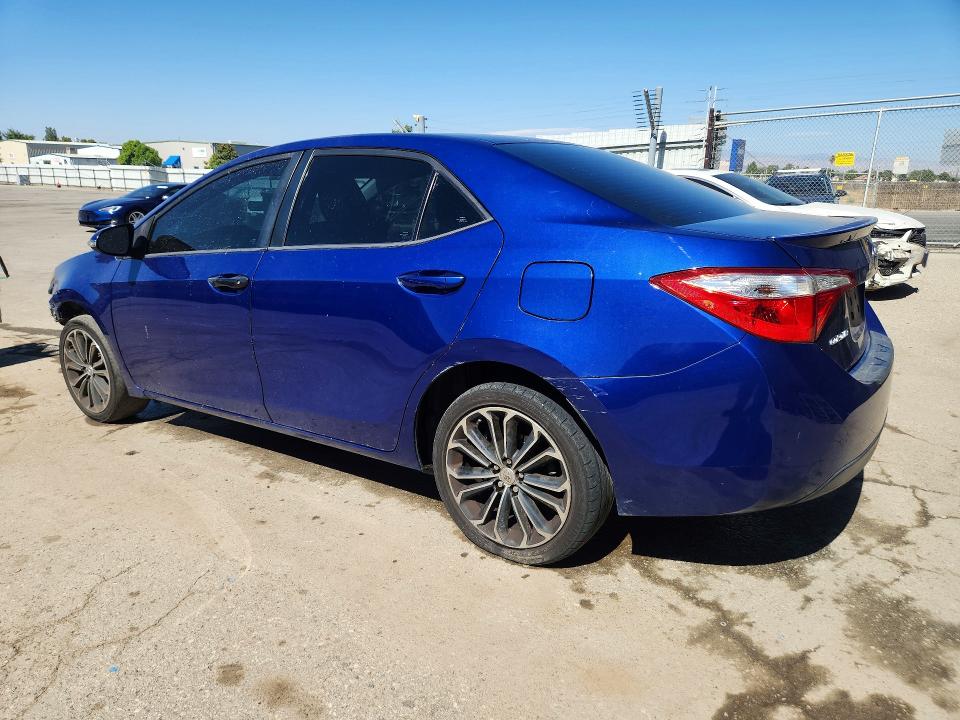 2015 Toyota Corolla VIN 5YFBURHEXFP276928 COPART salvage auction — FRONT END, CA - CERTIFICATE OF TITLE, sold $1,100 on 2026-07-28 (photo 2)