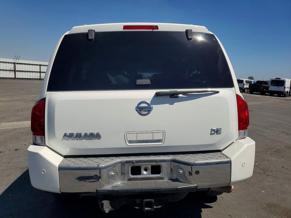 2006 Nissan Armada VIN 5N1AA08A46N702070 COPART salvage auction — FRONT END, Ca - Salvage Certificate, sold $575 on 2026-07-09 (photo 6)