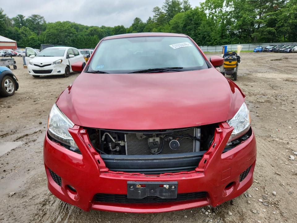 2013 Nissan Sentra VIN 3N1AB7APXDL615380 COPART salvage auction — FRONT END, Ma - Cert Of Title-Reconstrctd Coll, sold $900 on 2026-07-02 (photo 5)