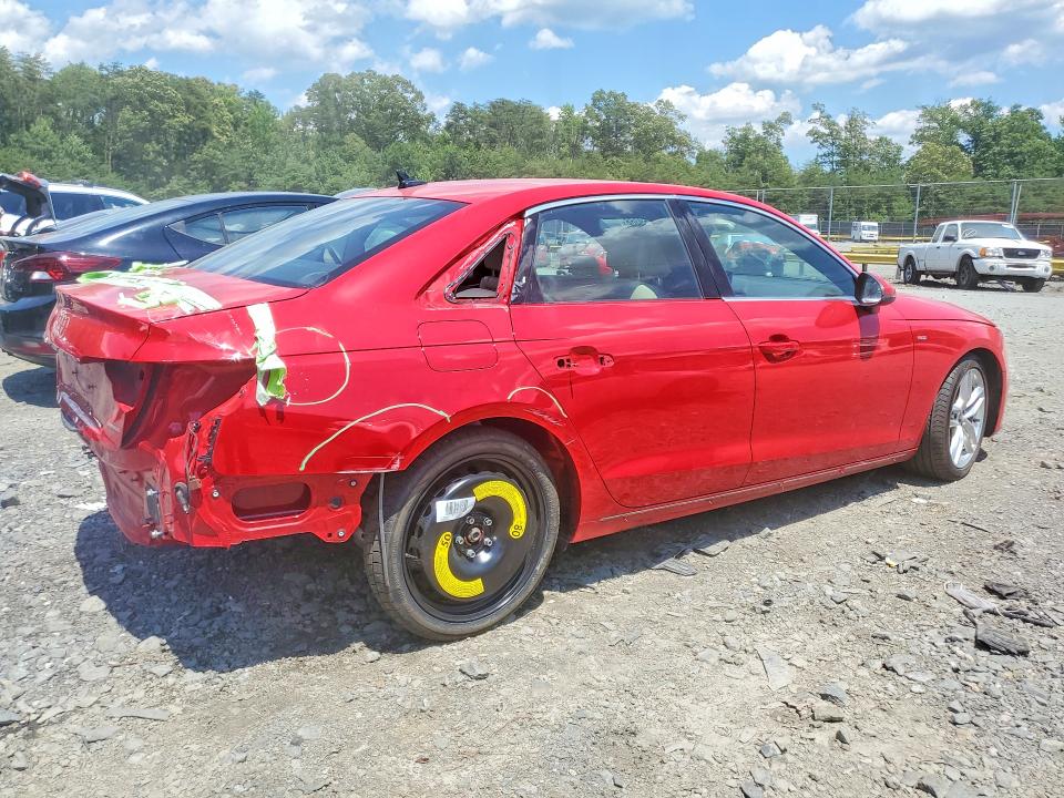 2022 Audi A4 VIN WAUDAAF44NN007068 COPART salvage auction — REAR END, Va - Cert Of Title - Salvage, sold $8,500 on 2026-07-17 (photo 3)
