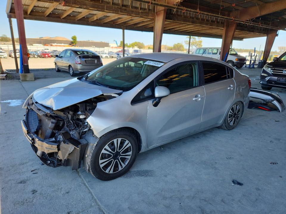 2016 Kia Rio VIN KNADM4A34G6637063 COPART salvage auction — FRONT END, CA - SALVAGE CERTIFICATE, sold $550 on 2026-07-16 (photo 1)