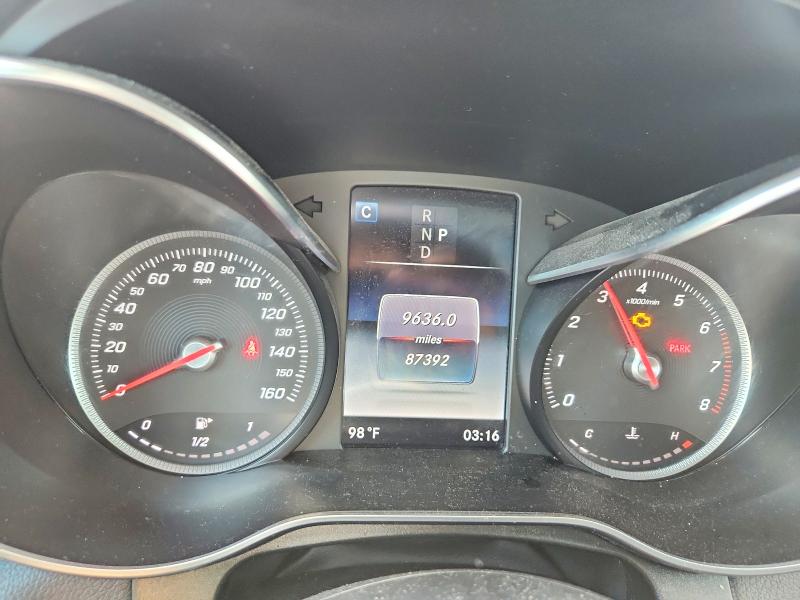 2019 Mercedes-benz Glc VIN WDC0G4JB9K1001058 COPART salvage auction — FRONT END, Tx - Salvage Vehicle Title, sold $175 on 2026-07-27 (photo 9)
