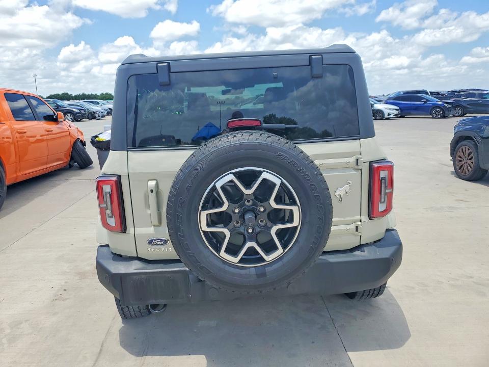 2025 Ford Bronco VIN 1FMDE8BH0SLA43741 COPART salvage auction — FRONT END, Tx - Salvage Vehicle Title, sold $20,800 on 2026-07-02 (photo 6)
