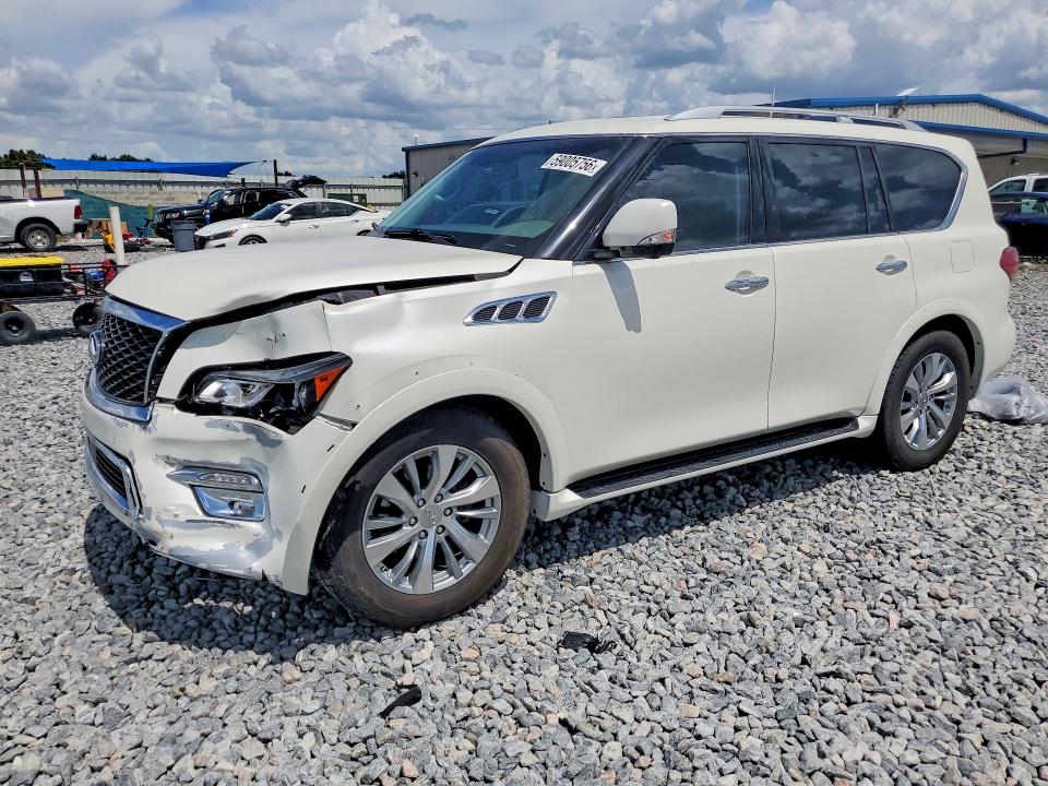 2017 Infiniti VIN JN8AZ2NF1H9640992 COPART salvage auction — FRONT END, Fl - Cert Of Ttl-Rebuilt&Slvg Rbld, sold $5,300 on 2026-07-14 (photo 1)