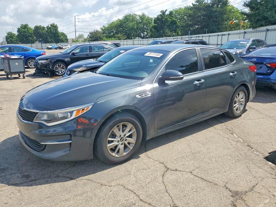 2016 Kia Optima VIN 5XXGT4L32GG022416 COPART salvage auction — FRONT END, Oh - Cert Of Title-Salvage, sold $1,050 on 2026-07-10 (photo 1)