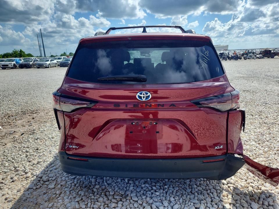 2025 Toyota VIN 5TDYRKEC8SS285442 COPART salvage auction — FRONT END, Tx - Salvage Vehicle Title, sold $13,900 on 2026-07-23 (photo 6)
