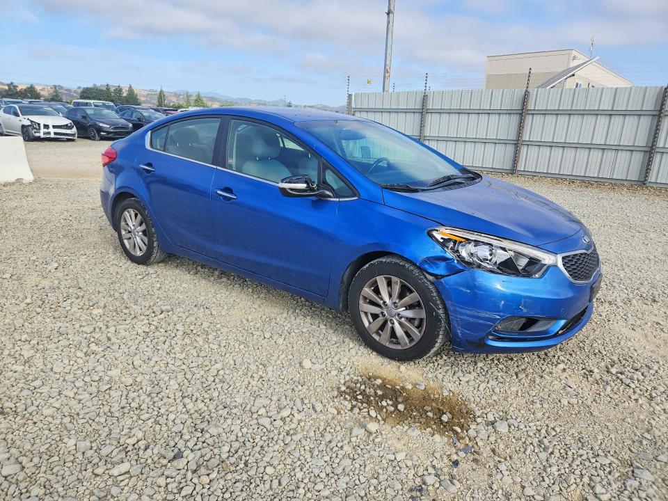 2014 Kia Forte VIN KNAFX4A85E5123124 COPART salvage auction — FRONT END, Ca - Salvage Certificate, sold $1,450 on 2026-07-21 (photo 4)