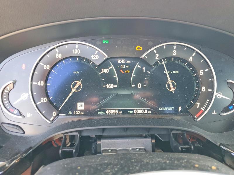 2018 BMW 5er VIN WBAJE5C51JWA94057 COPART salvage auction — FRONT END, CA - SALVAGE CERTIFICATE, sold $11,600 on 2026-07-24 (photo 9)
