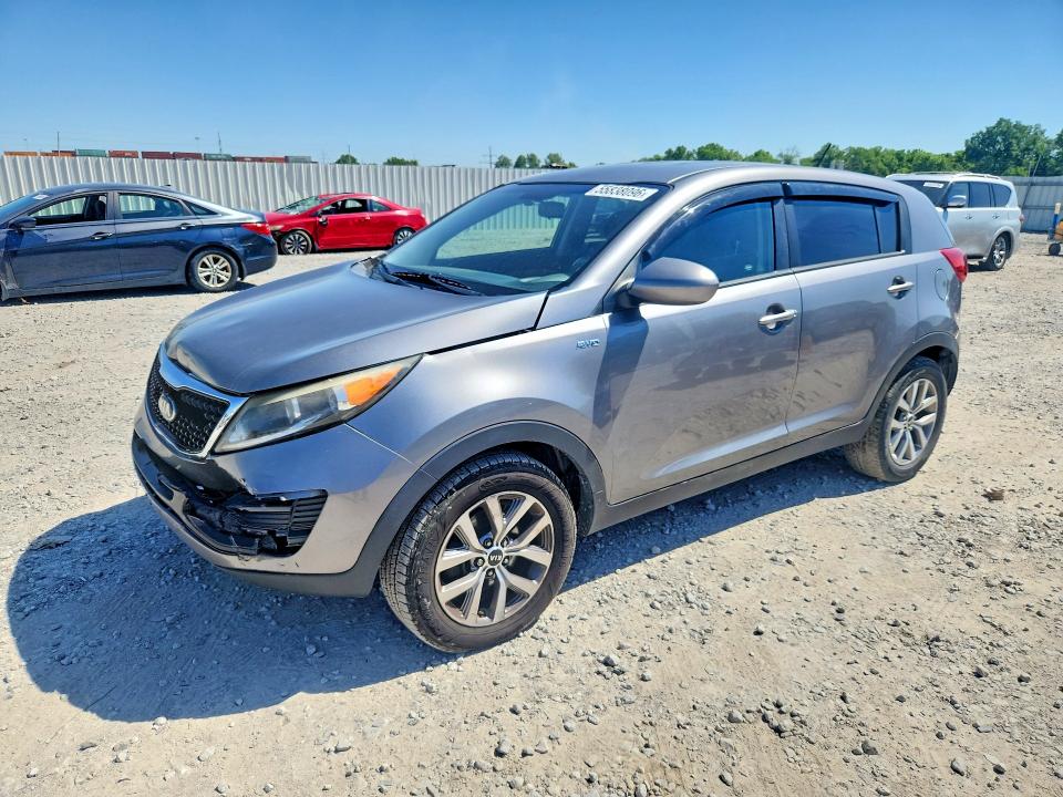 2016 Kia Sportage VIN KNDPBCAC9G7827855 COPART salvage auction — FRONT END, OH - CERT OF TITLE-SALVAGE, sold $1,700 on 2026-07-31 (photo 1)