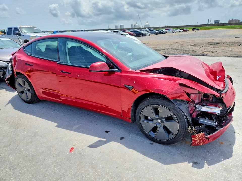 2022 Tesla Model 3 VIN 5YJ3E1EA3NF103170 COPART salvage auction — REAR END, La - Cert Of Title-Salvage, sold $1,800 on 2026-07-08 (photo 4)