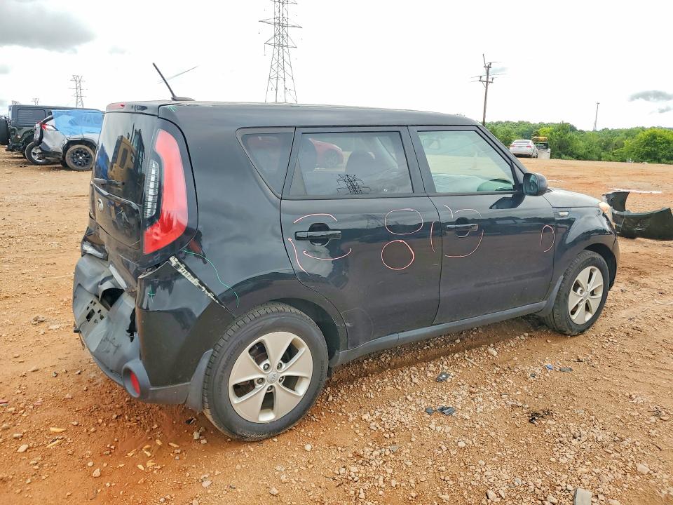 2014 Kia Soul VIN KNDJN2A27E7063905 COPART salvage auction — ALL OVER, Nc - Salvage Certificate Of Title, sold $650 on 2026-07-27 (photo 3)