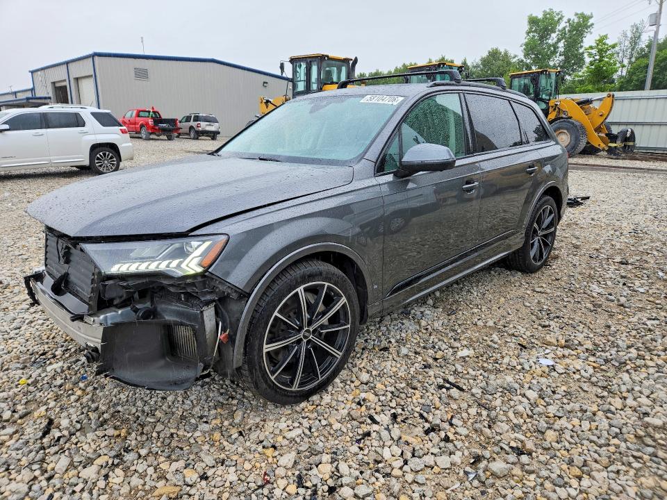 2021 Audi Q7 VIN WA1VXAF78MD015544 COPART salvage auction — FRONT END, Mi - Cert Of Title-Salvage Vehicle, sold $11,600 on 2026-07-23 (photo 1)