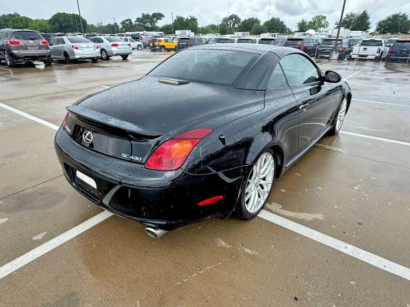 2002 Lexus Sc 430 VIN JTHFN48Y120027612 COPART salvage auction — NORMAL WEAR, Tx - Certificate Of Title (P), sold $2,100 on 2026-07-02 (photo 4)