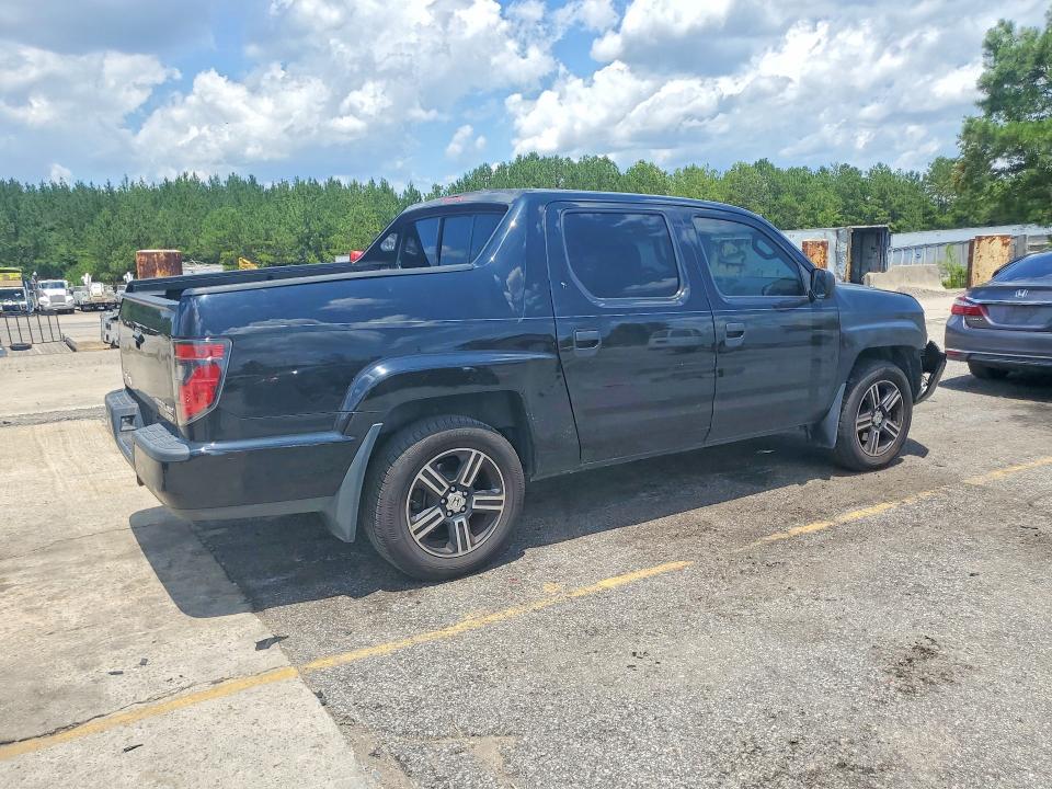 2014 Honda Ridgeline VIN 5FPYK1F72EB014652 COPART salvage auction — FRONT END, Sc - Cert Of Title-Salvage, sold $1,750 on 2026-07-31 (photo 3)