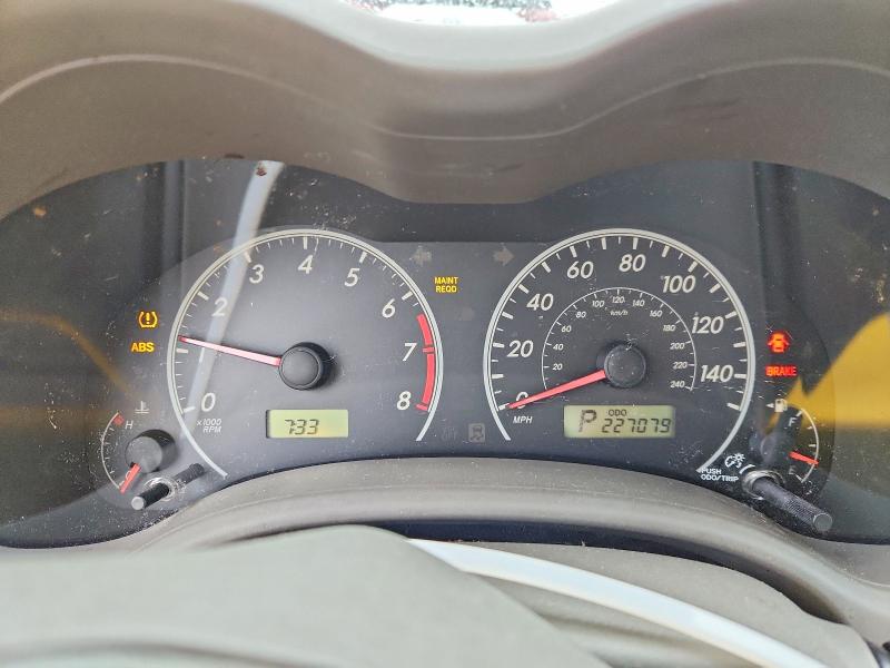2009 Toyota Corolla VIN JTDBL40E89J054463 COPART salvage auction — ALL OVER, Il - Certificate Of Title, sold $475 on 2026-07-17 (photo 9)