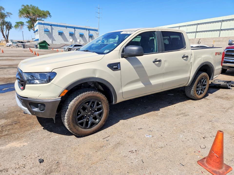 2022 Ford Ranger VIN 1FTER4FH0NLD42554 COPART salvage auction — FRONT END, Nm - Cert Of Title-Salvage, sold $9,800 on 2026-08-20 (photo 1)