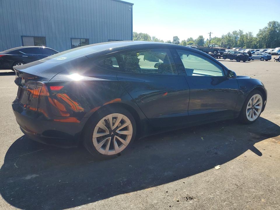2022 Tesla Model 3 VIN 5YJ3E1EA4NF371726 COPART salvage auction — MECHANICAL, OR - SALVAGE TITLE CERTIFICATE, sold $125 on 2026-07-27 (photo 3)