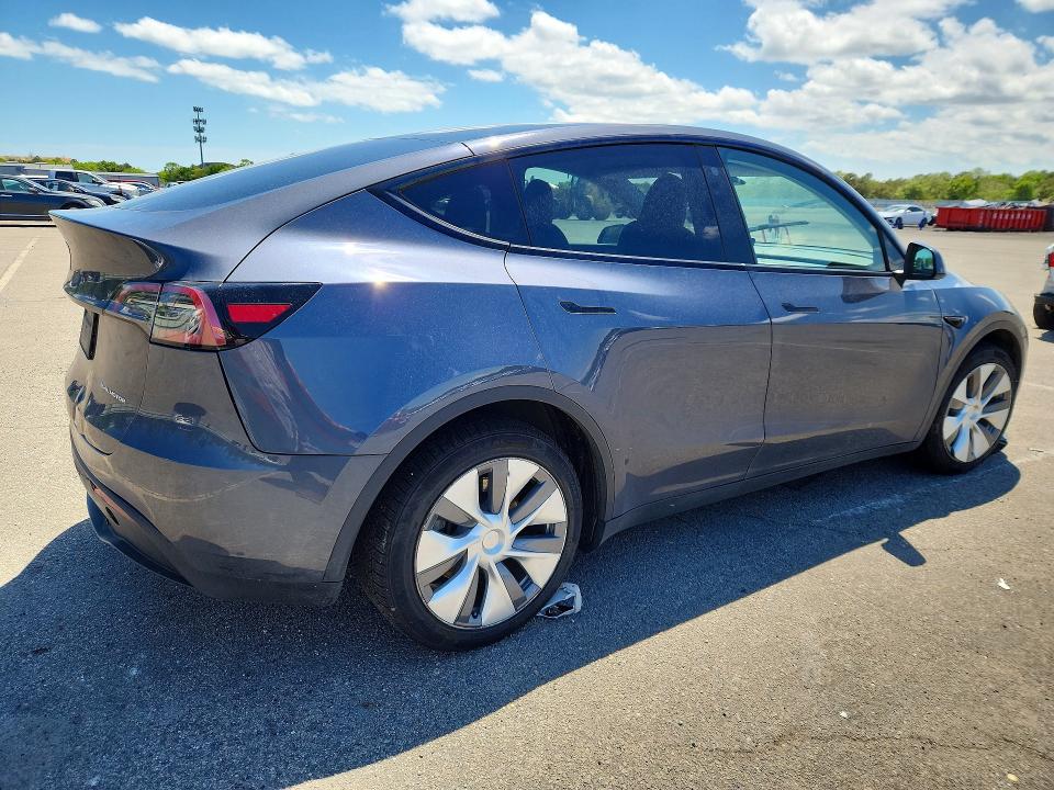 2023 Tesla Model y VIN 7SAYGDEE3PA040255 COPART salvage auction — FRONT END, Ny - Mv-907A Salvage Certificate, sold $11,900 on 2026-07-06 (photo 3)