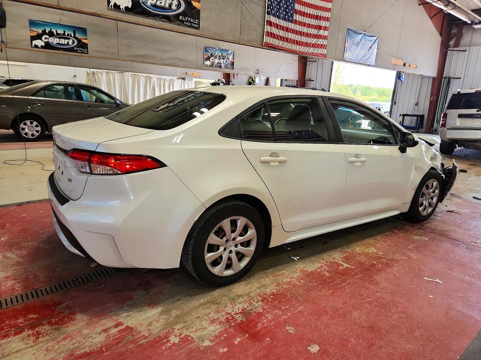 2021 Toyota Corolla VIN JTDEPMAE3MJ175586 COPART salvage auction — FRONT END, Ny - Mv-907A Salvage Certificate, sold $4,750 on 2026-07-20 (photo 3)