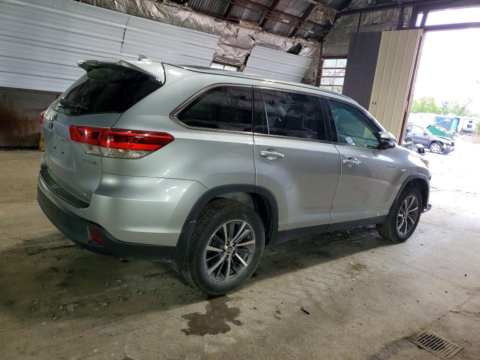 2019 Toyota Highlander VIN 5TDJGRFH0KS059552 COPART salvage auction — FRONT END, Ny - Mv-907A Salvage Certificate, sold $10,700 on 2026-07-06 (photo 3)