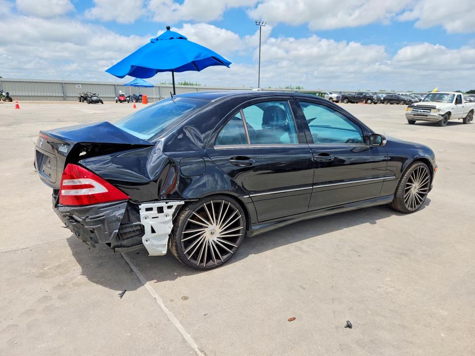 2006 Mercedes-benz C-klasse VIN WDBRF52H36F781607 COPART salvage auction — REAR END, Tx - Salvage Vehicle Title, sold $425 on 2026-07-16 (photo 3)