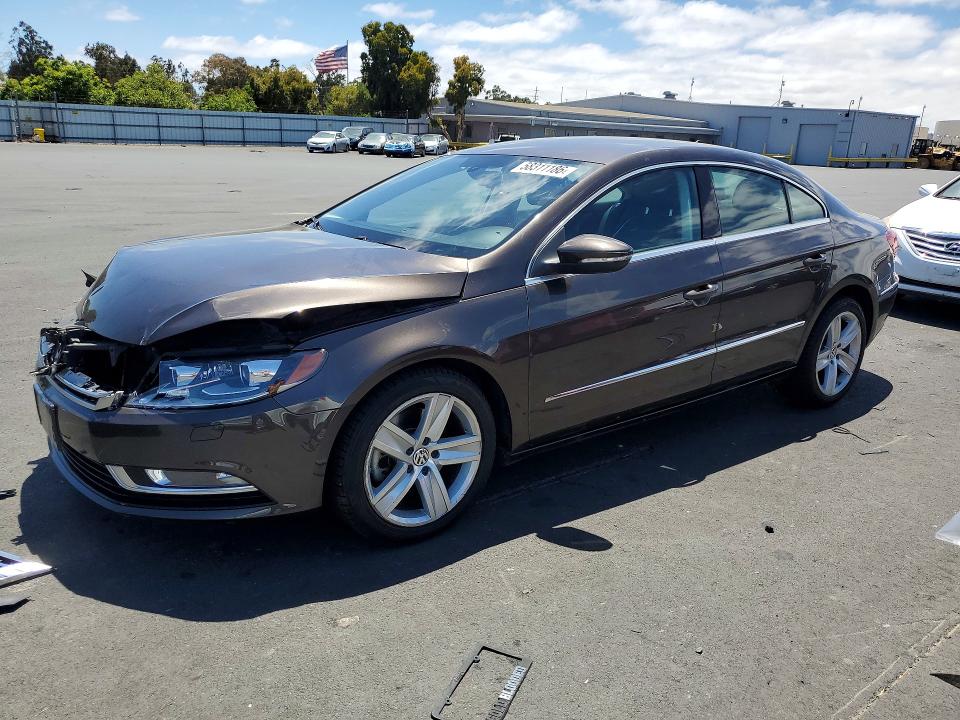 2013 Volkswagen Cc VIN WVWBP7AN0DE523566 COPART salvage auction — FRONT END, CA - SALVAGE CERTIFICATE, sold $675 on 2026-07-22 (photo 1)