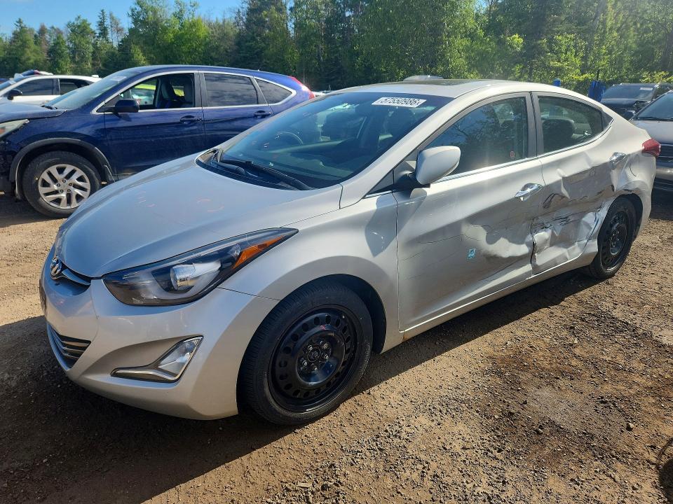 2014 Hyundai Elantra VIN KMHDH4AH5EU189715 COPART salvage auction — SIDE, On - Permit No Brand - Unfit, sold $2,200 on 2026-07-16 (photo 1)