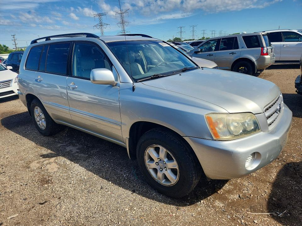 2003 Toyota Highlander VIN JTEGF21A130112144 COPART salvage auction — MINOR DENT/SCRATCHES, Il - Certificate Of Title, sold $425 on 2026-07-28 (photo 4)