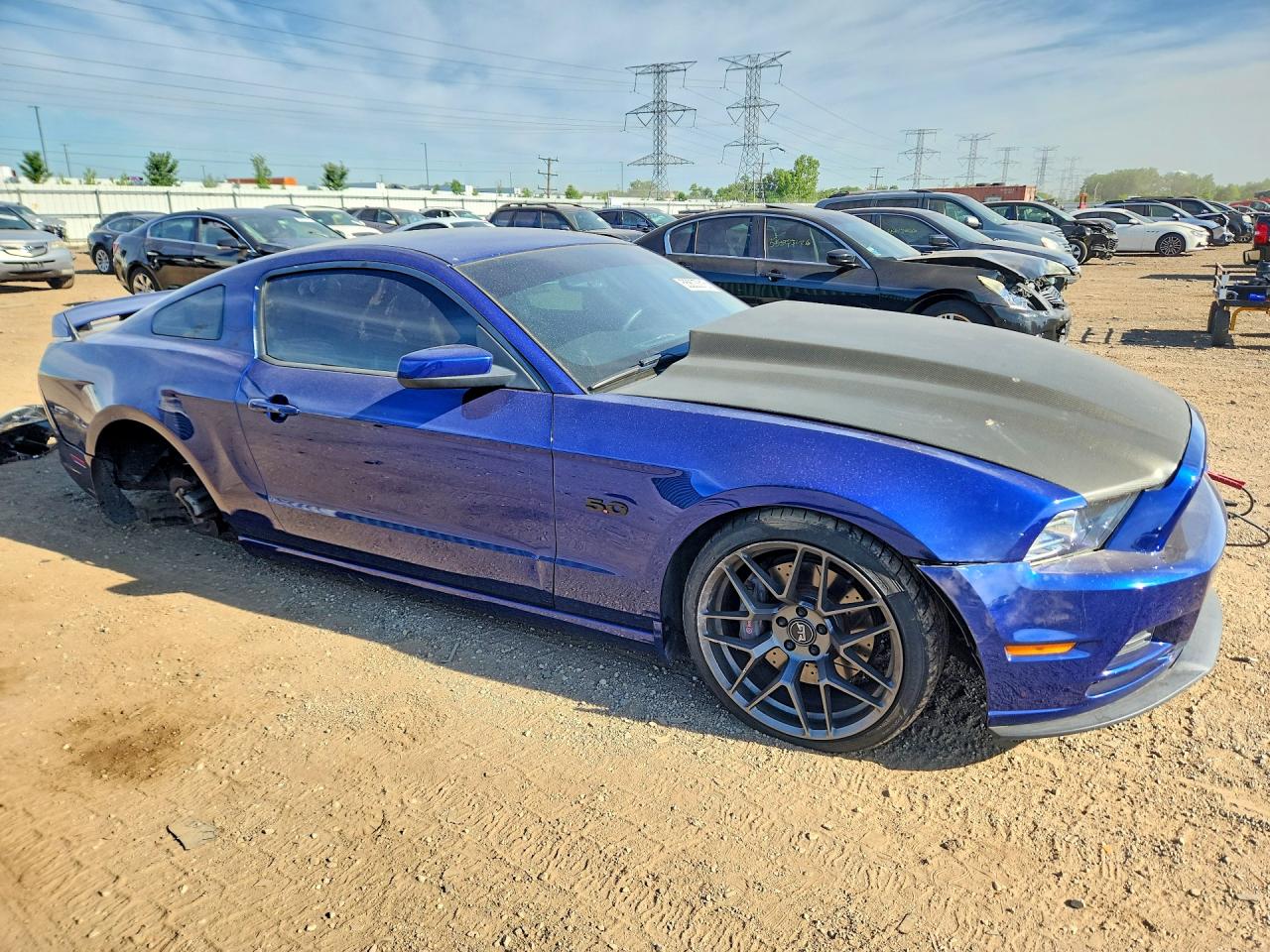 2013 Ford Mustang VIN 1ZVBP8CF4D5264735 COPART salvage auction — Rear End, IL - SALVAGE CERTIFICATE, sold $6,300 on 2026-07-09 (photo 4)