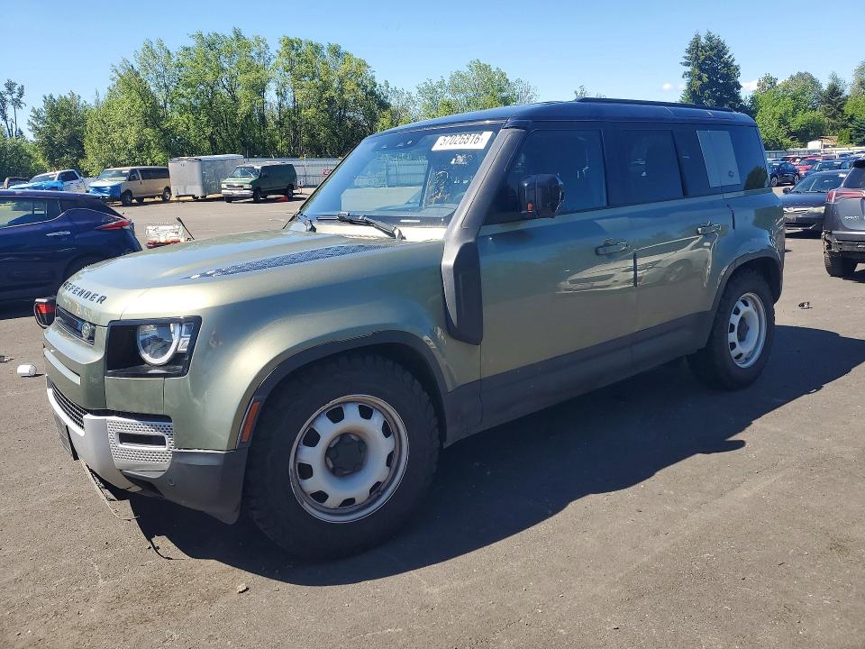 2021 Land rover Defender VIN SALEK7RX9M2044378 COPART salvage auction — MINOR DENT/SCRATCHES, Or - Dealer Only Clean Title (P), sold $24,800 on 2026-07-29 (photo 1)